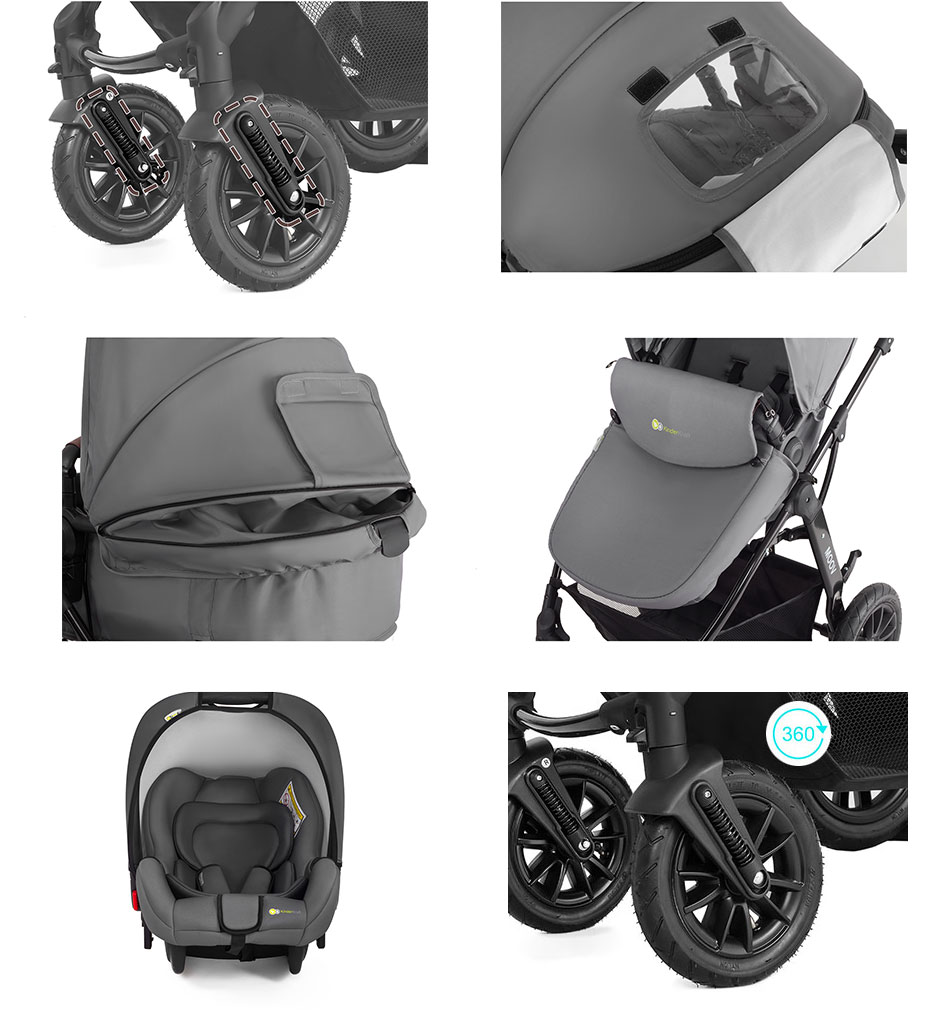 kinderkraft 3 in 1 moov stroller